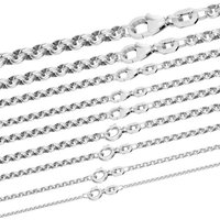 HOPLO Silberkette Silberkette Erbskette Länge 36cm - Breite 1,5mm - 925 Silber, Made in Germany von HOPLO