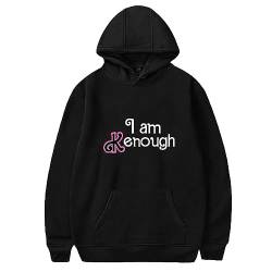 HORNE I am Kenough Hoodie Unisex 2D Druck Sweatshirt Frühling Herbst Langarm Pullover Streetwear Für Männer Frauen XXS-4XL-Pink||XXS von HORNE
