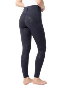 HORZE Damen Reitleggings DEA, Reithose mit Handytasche und Gürtelschlaufen, blau, 36 von HORZE