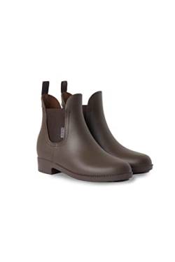 HORZE Damen Reitstiefeletten Bonn, Gummi Paddock und Stallschuhe, wasserdicht, Braun, 36 von HORZE