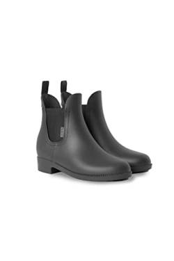 HORZE Damen Reitstiefeletten Bonn, Gummi Paddock und Stallschuhe, wasserdicht, Schwarz, 36 von HORZE