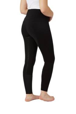 HORZE Reithose Damen Mira, Reitleggings mit Handytasche, Gürtelschlaufen und Vollbesatz, Schwarz, 38 von HORZE