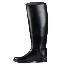 Horze Kinder Gummistiefel Chester, Mädchen Reitstiefel wasserdicht, Schwarz, 32 von HORZE