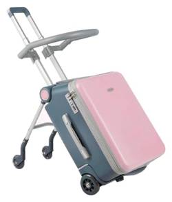 HOSIOBHAN Koffer Sitzen Koffer Kleines Baby-Gehgepäck Anti-Stress- und verschleißfestes Handgepäck Tragbarer Koffer Reiseausrüstung von HOSIOBHAN