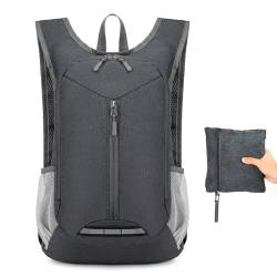 Faltbarer Rucksack 10L Wanderrucksack Herren Damen Packbare Backpacks Reiserucksack Ultraleicht Rucksäcke für Wandern Reisen Städtetrips von HOSSOM