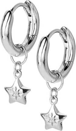 HOT DIAMONDS Playful Silver Earrings with Diamonds 2-in-1 Most Loved DE719 sHD1553, Estándar, Nicht-Edelmetall, Kein Edelstein von HOT DIAMONDS