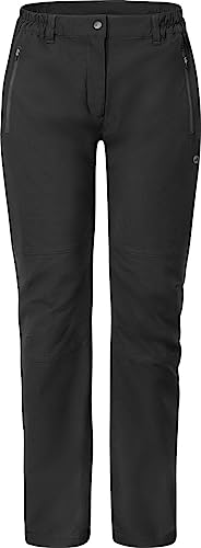 HOT sportswear Damen-Wanderhose ESBERG Hot Normalgröße, 38, Black von HOT sportswear