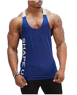 HOTCAT Tank top Herren Fitness Bodybuilding Stringer Tanktop Herren Gym Muskelshirt Trägershirt Tank Top Stringer unterhemd Herren schnelltrocknend von HOTCAT