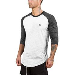 Herren Contrast 3/4 Sleeve Raglan Regular Fit Baseball T-Shirt Herren Raglan Contrast Ls T-Shirt von HOTCAT
