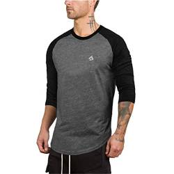 Herren Contrast 3/4 Sleeve Raglan Regular Fit Baseball T-Shirt Herren Raglan Contrast Ls T-Shirt von HOTCAT