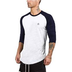 Herren Contrast 3/4 Sleeve Raglan Regular Fit Baseball T-Shirt Herren Raglan Contrast Ls T-Shirt von HOTCAT