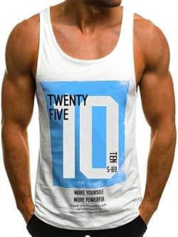 Herren Tanktop Tank Top Tankshirt T-Shirt mit Print Unterhemden Ärmellos Weste Muskelshirt Stringer Fitness von HOTCAT