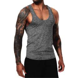 Tank Top Herren Fitness Stringer Schnell trocknende & Funktionelle Herren Sportbekleidung Bodybuilding Trainings Tank Top von HOTCAT