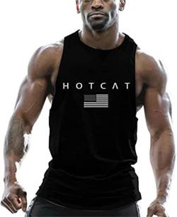 Tank top Herren Bodybuilding Mode Tank Tops Baumwolle Tanktop Herren Ärmelloses Männer Tank Top T-Shirt Sport Fitness Geeignet Für Workout Weste von HOTCAT