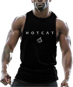 Tank top Herren Bodybuilding Mode Tank Tops Baumwolle Tanktop Herren Ärmelloses Männer Tank Top T-Shirt Sport Fitness Geeignet Für Workout Weste von HOTCAT