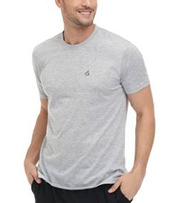 Tshir Herren Kurzärmeliges T-Shirt Mit Rundhalsausschnitt, Klassischer Schnitt, Soft Fitted T-Shirt Fresh Classic Tshirts von HOTCAT