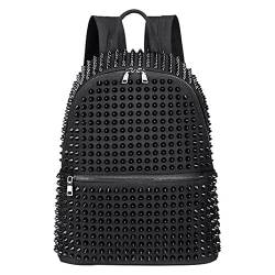 Damen Rucksack schwarz weiche Ledertasche Schultasche Mädchen Schultasche von HOTIPS