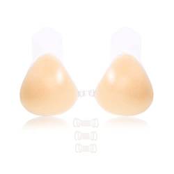 HOTSO Klebe BH Push up Trägerloser BH Silikon Selbstklebend BH Unsichtbare Wiederverwendbare Rückenfreies Kleid BH ohne Träger Nipple Cover Invisible Bras mit Schnallen (S-M) von HOTSO