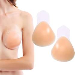 HOTSO Klebe BH für Frauen, Invisible Bra für Klebe BH Push Up Haut Freundlich Bequem Unsichtbare Push Up BH für Ballkleid, Silikon Wiederverwendbare Trägerlosen BH Brautkleid Passt Für A-E Cups von HOTSO