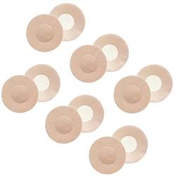 HOTSO Nipple Cover Nippelabdeckung 6 Paar Einweg Nippelpads Dünn wasserdichte Brustwarzen Abdeckungen Nippelkleber wasserdichte Brüste Tape Bra (Runden) von HOTSO