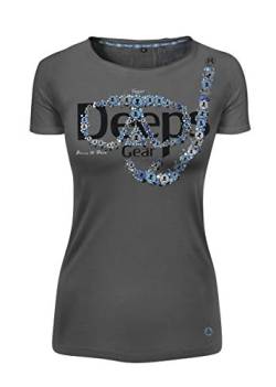 Deeps Gear Woman T-Shirt, Metal Mask Gr. L, Grau, Damen Taucher T-Shirt, 30000303 von HOTSPOT DESIGN