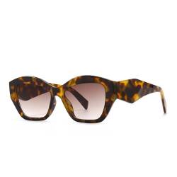 HPIRME Sonnenbrille Damen Vintage Quadratische Sonnenbrille Retro Damen Cat Eye Brillen Brillen, Leopard, Einheitsgröße von HPIRME