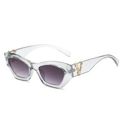 Retro Cat Eye Damen Sonnenbrille Shades UV400 Herren Gradient Sonnenbrille, 3, Einheitsgröße von HPIRME