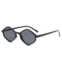 Rhombus Sonnenbrille Damen Brille Retro Schwarz Sonnenbrille Herren Brille UV400 Sonnenbrille Leopard Shades,Schwarz Schwarz,Einheitsgröße von HPIRME