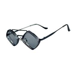 Steampunk-Sonnenbrille für Herren, Retro-Punk-Brille, Vintage-Stil, G03, Einheitsgröße von HPIRME
