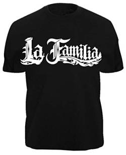 T-Shirt LA Familia - LA VIDA LOCA - Black Pearl Auto Motorrad Mix Decal Shirt x (XL, Schwarz). von HR-WERBEDESIGN