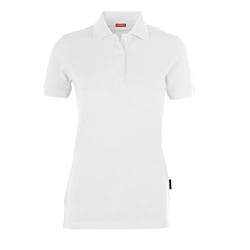 HRM Damen Heavy Performance Polo, weiß, Gr. 2XL I Premium Polo-Shirt Damen I Basic Polohemd bis 60°C waschbar I Hochwertige & nachhaltige Damen-Oberteile I Workwear von HRM