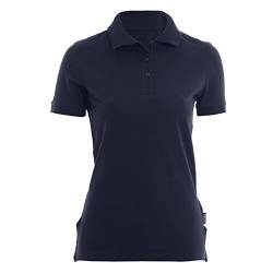 HRM Damen Heavy Stretch Polo, navy, Gr. S I Premium Polo-Shirt Damen aus 95% Baumwolle & 5% Elasthan I Basic Polohemd bis 40°C waschbar I Hochwertige & nachhaltige Damen-Oberteile I Workwear von HRM