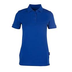 HRM Damen Heavy Stretch Polo, royalblau, Gr. 5XL I Premium Polo-Shirt Damen aus 95% Baumwolle & 5% Elasthan I Basic Polohemd bis 40°C waschbar I Hochwertige & nachhaltige Damen-Oberteile I Workwear von HRM