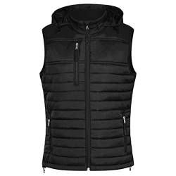 HRM Damen Hooded Performance Body Warmer I Fair Trade Outdoor Weste Damen, 100 g/m² I Aus 100% leichtem & robustem Polyamid von HRM