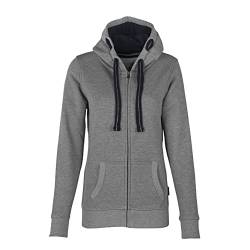 HRM Damen Jas F hoodie, Grau-meliert, M EU von HRM