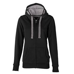 HRM Damen Jas F hoodie, Schwarz, L EU von HRM