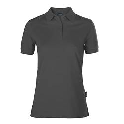 HRM Damen Luxury Polo, dunkelgrau, Gr. 3XL I Premium Polo-Shirt Damen aus 100% Baumwolle I Basic Polohemd bis 60°C farbecht waschbar I Hochwertige & nachhaltige Damen-Oberteile von HRM