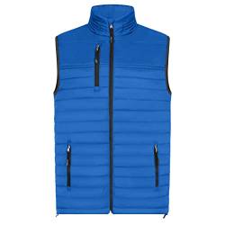 HRM Herren 1301 Hooded Performance Body Warmer I Fair Trade Outdoor Weste, 100 g/m² I Aus 100% leichtem & robustem Polyamid, Royalblau, L von HRM