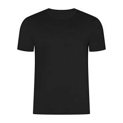 HRM Herren Heavy Luxury Roundneck Tee, schwarz, Gr. 6XL I Fair Trade T-Shirt Herren mit Rundhalsausschnitt I Nachhaltig & aus 100% Bio-Baumwolle von HRM