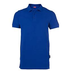 HRM Herren Heavy Performance Polo, Royalblau, Gr. L I Premium Polo Shirt Herren I Basic Polohemd bis 60°C waschbar I Hochwertige & nachhaltige Herren-Bekleidung I Workwear von HRM