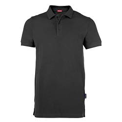 HRM Herren Heavy Performance Polo, dunkelgrau, Gr. L I Premium Polo Shirt Herren I Basic Polohemd bis 60°C waschbar I Hochwertige & nachhaltige Herren-Bekleidung I Workwear von HRM