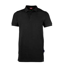 HRM Herren Heavy Performance Polo, schwarz, Gr. L I Premium Polo Shirt Herren I Basic Polohemd bis 60°C waschbar I Hochwertige & nachhaltige Herren-Bekleidung I Workwear von HRM