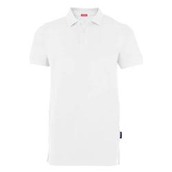 HRM Herren Heavy Performance Polo, weiß, Gr. 2XL I Premium Polo Shirt Herren I Basic Polohemd bis 60°C waschbar I Hochwertige & nachhaltige Herren-Bekleidung I Workwear von HRM