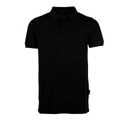 HRM Herren Heavy Polo, schwarz, Gr. 3XL I Premium Polo Shirt Herren aus 100% Baumwolle I Basic Polohemd bis 60°C waschbar I Hochwertige & nachhaltige Herren-Bekleidung I Workwear von HRM