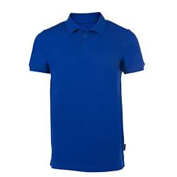 HRM Herren Heavy Stretch Polo, Royalblau, Gr. L I Premium Polo Shirt Herren aus 95% Baumwolle & 5% Elasthan I Basic Polohemd bis 40°C waschbar I Hochwertige & nachhaltige Herren-Kleidung I Workwear von HRM