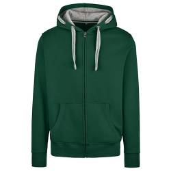 HRM Herren Hooded Jacket I Premium Kapuzenpullover Herren mit Kontrast-Innenfutter I Basic Hoodie mit Reißverschluss I Zip Hoodie I Hochwertige & nachhaltige Herren-Bekleidung von HRM