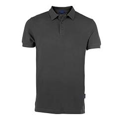 HRM Herren Luxury Polo, dunkelgrau, Gr. 5XL I Premium Polo Shirt Herren aus 100% Baumwolle I Basic Polohemd bis 60°C farbecht waschbar I Hochwertige & nachhaltige Herren-Bekleidung von HRM