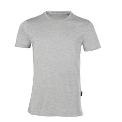 HRM Herren Luxury Round M T-Shirt, grau-meliert, XXL von HRM