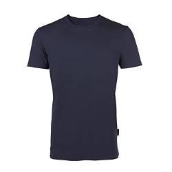 HRM Herren Luxury Roundneck Tee, Navy, L von HRM