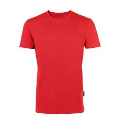 HRM Herren Luxury Roundneck Tee, rot, Gr. 2XL I Premium T-Shirt Herren Rundhalsausschnitt aus 100% Bio-Baumwolle I Basic T-Shirt bis 60°C waschbar I Hochwertige & nachhaltige Herren-Bekleidung von HRM